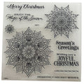 CTMH Acrylic Stamps Set Christmas Snowflake Mandalas Cardmaking Greetings S2211 My Acrylix Snow