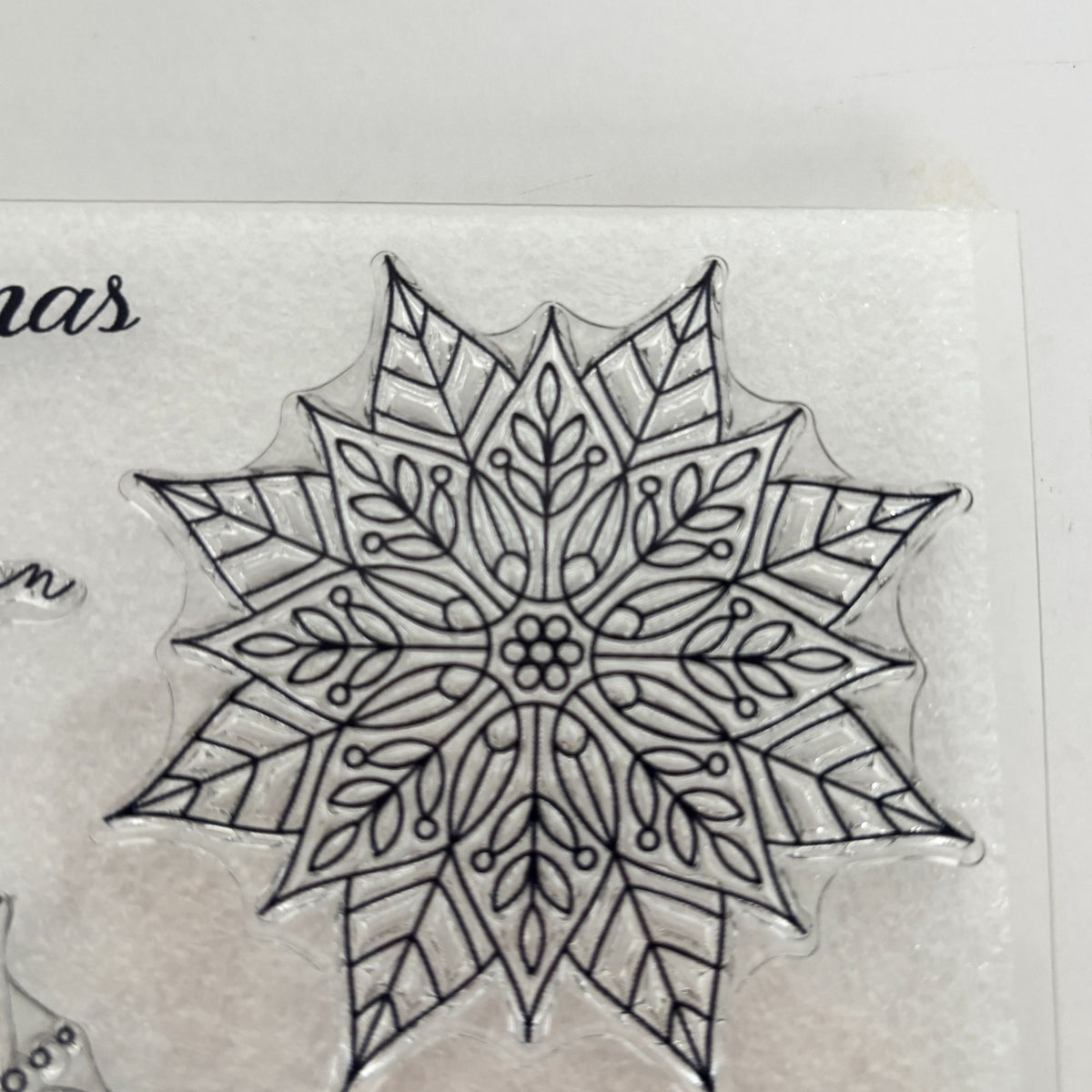 CTMH Acrylic Stamps Set Christmas Snowflake Mandalas Cardmaking Greetings S2211 My Acrylix Snow