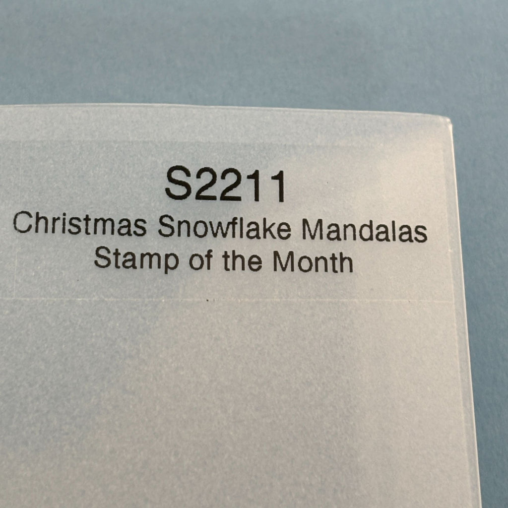 CTMH Acrylic Stamps Set Christmas Snowflake Mandalas Cardmaking Greetings S2211 My Acrylix Snow