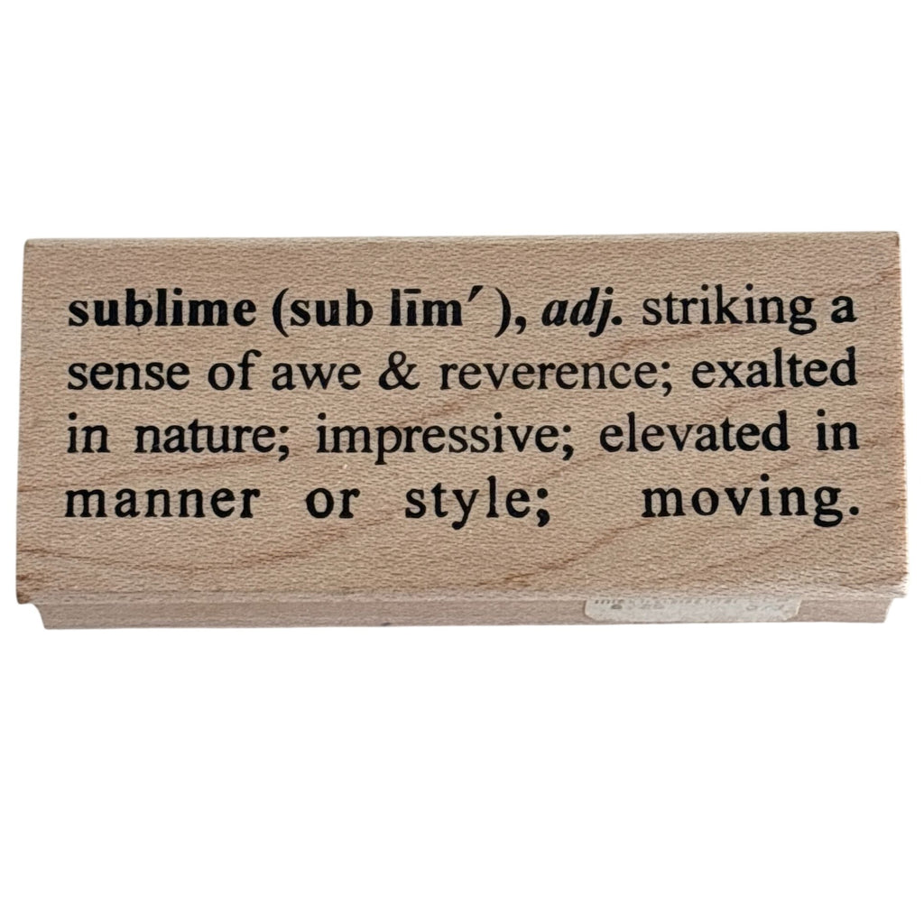 Catslife Press Rubber Wood Stamp Sublime Definition Dictionary Style Cardmaking Craft