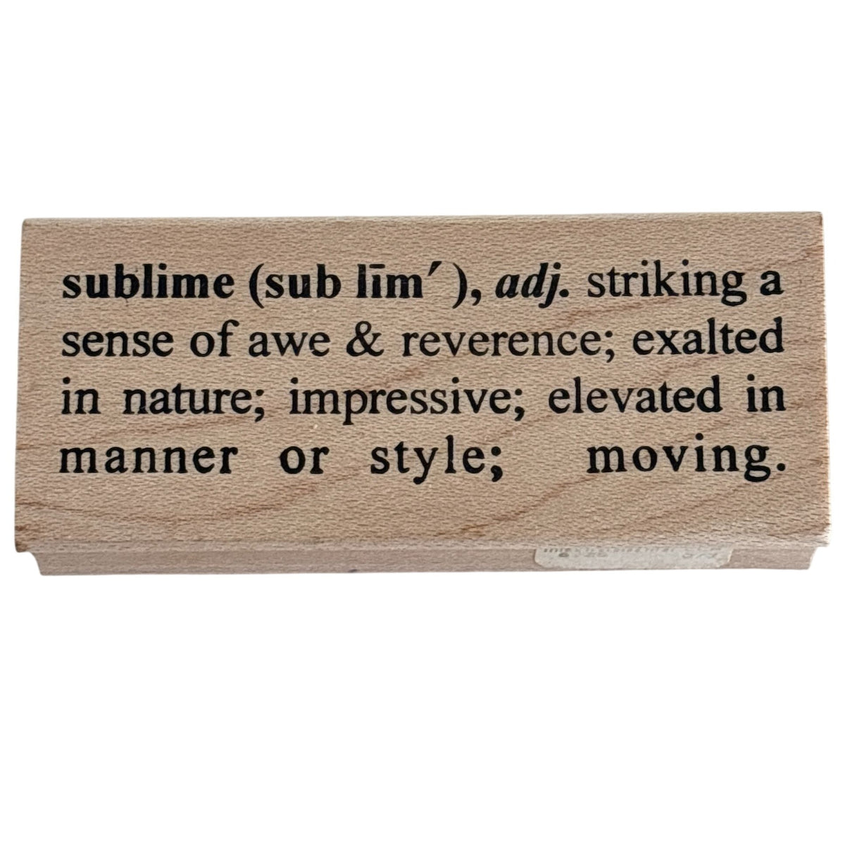 Catslife Press Rubber Wood Stamp Sublime Definition Dictionary Style Cardmaking Craft