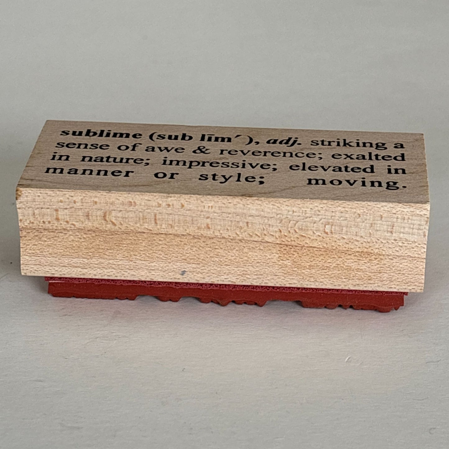Catslife Press Rubber Wood Stamp Sublime Definition Dictionary Style Cardmaking Craft