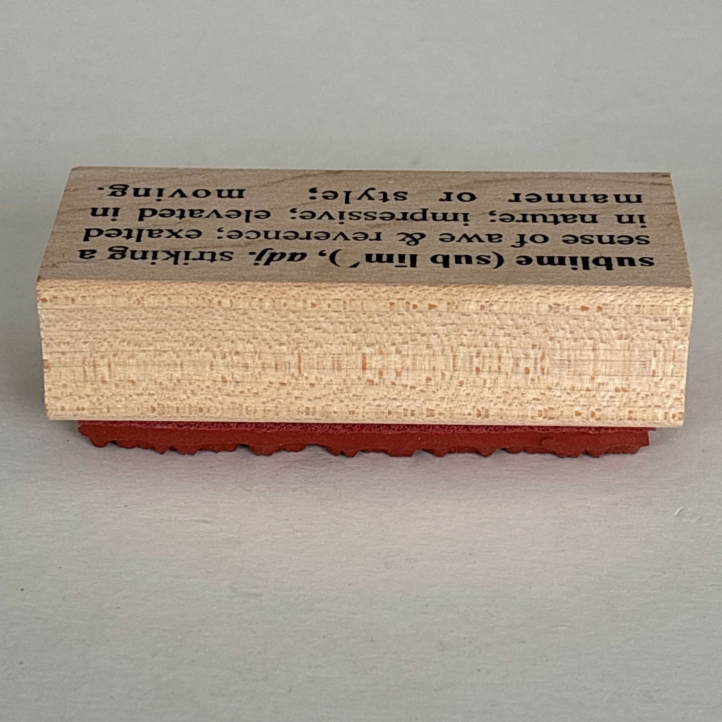 Catslife Press Rubber Wood Stamp Sublime Definition Dictionary Style Cardmaking Craft