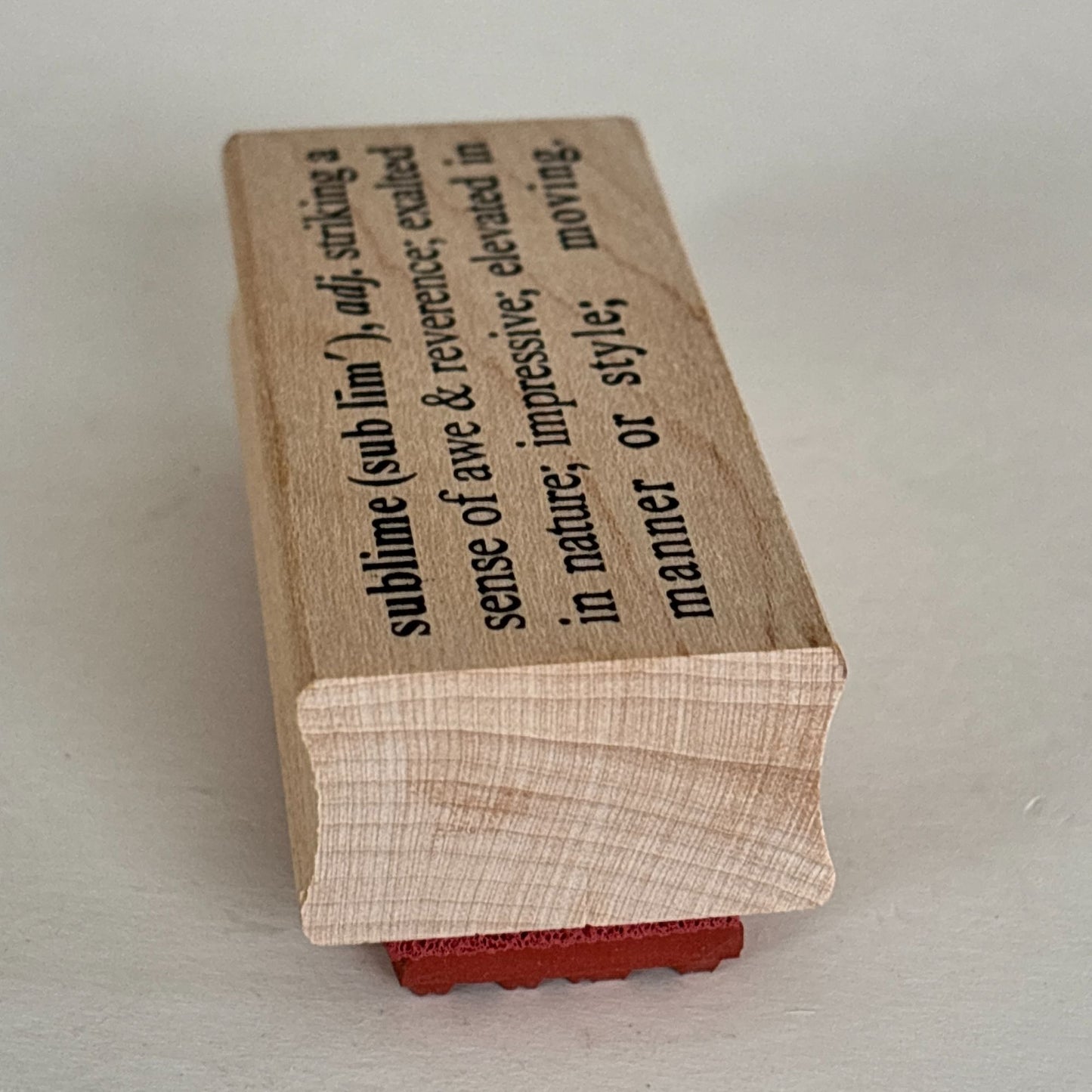Catslife Press Rubber Wood Stamp Sublime Definition Dictionary Style Cardmaking Craft