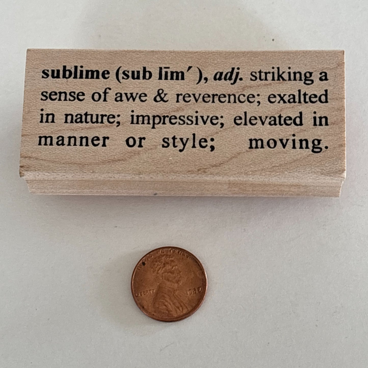 Catslife Press Rubber Wood Stamp Sublime Definition Dictionary Style Cardmaking Craft