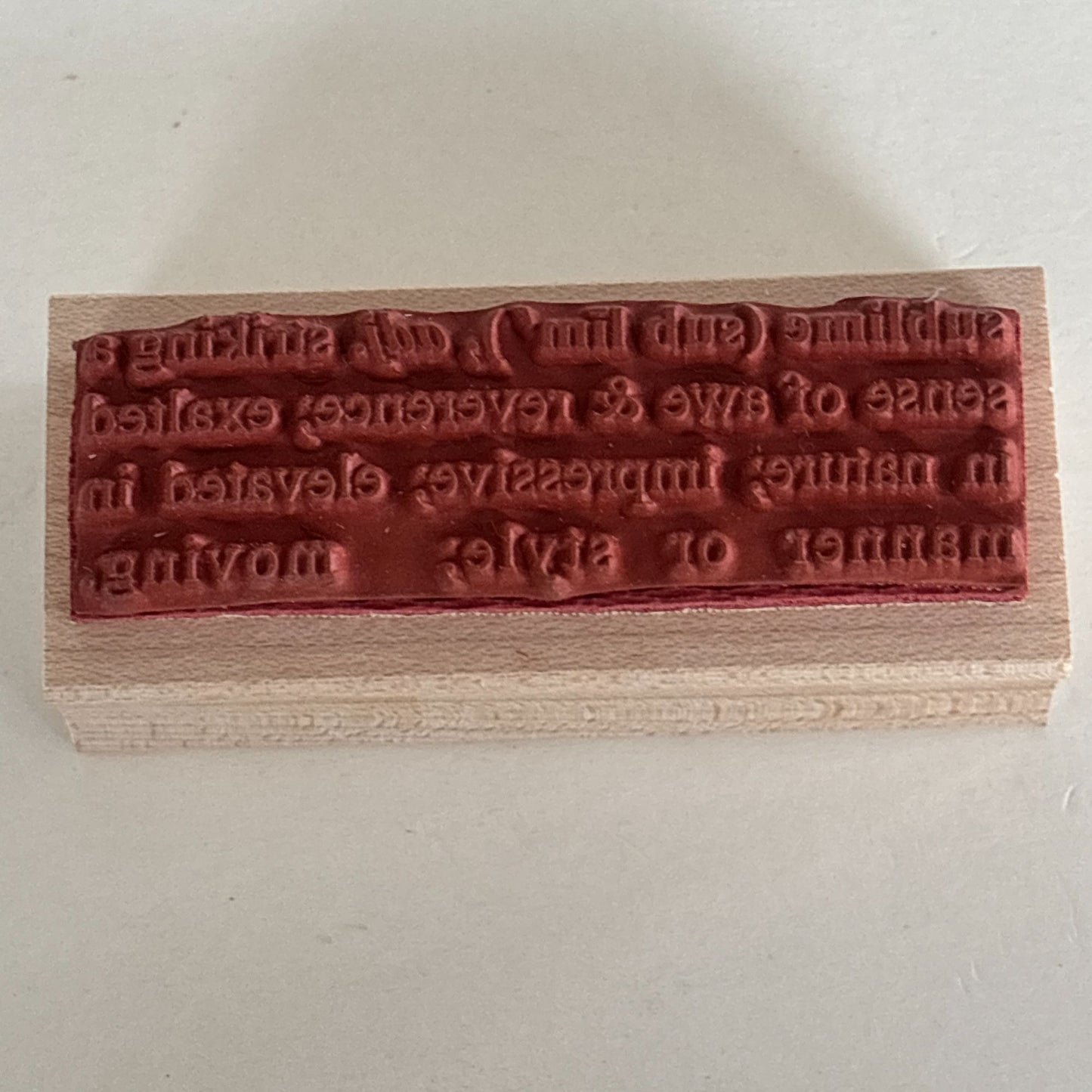 Catslife Press Rubber Wood Stamp Sublime Definition Dictionary Style Cardmaking Craft