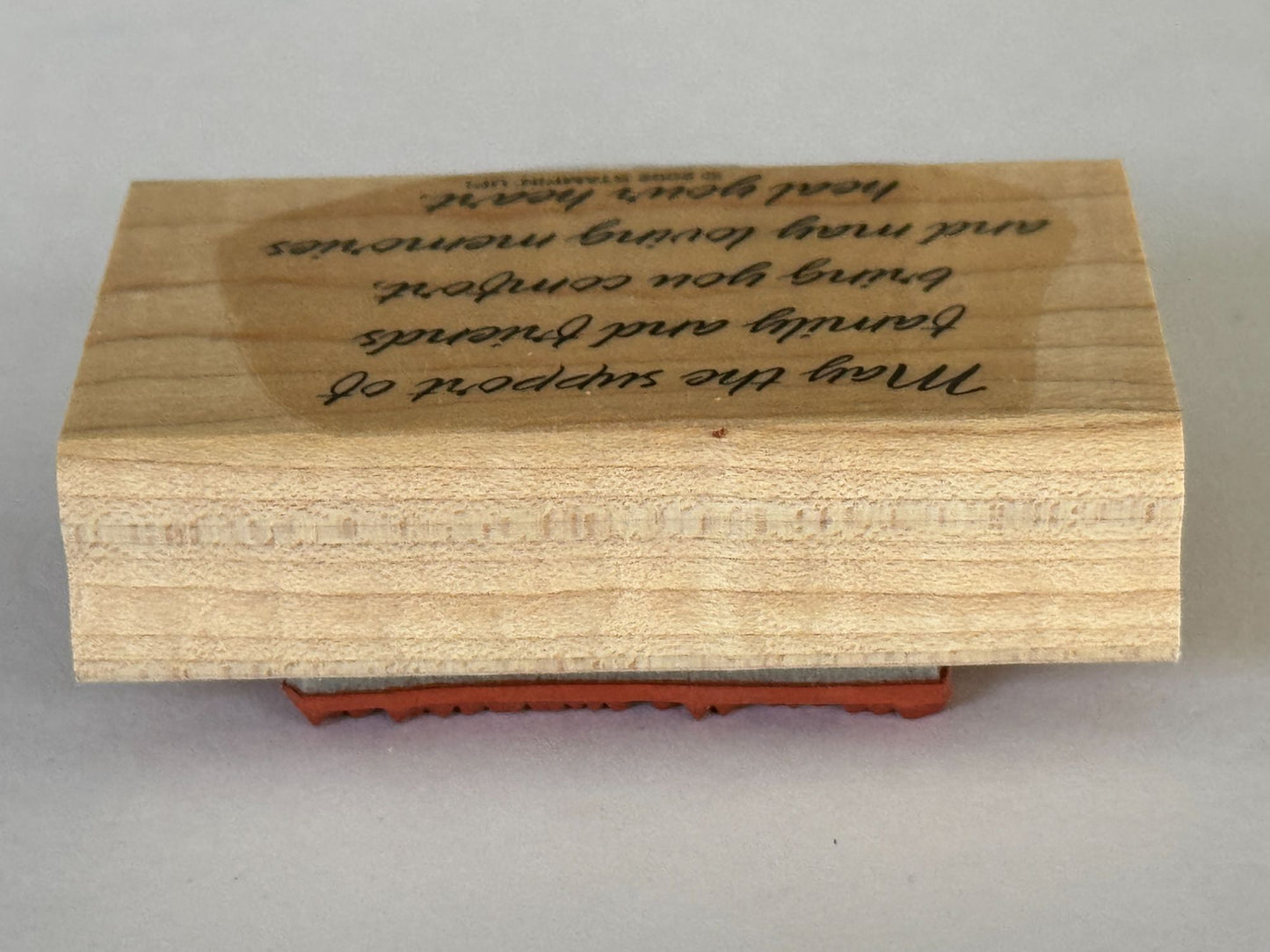 Stampin Up Rubber Stamp Sympathy Sentiment Card Making Words Support Heal Heart