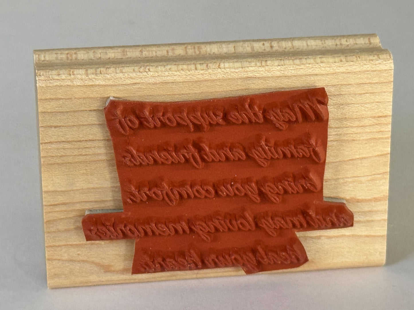 Stampin Up Rubber Stamp Sympathy Sentiment Card Making Words Support Heal Heart