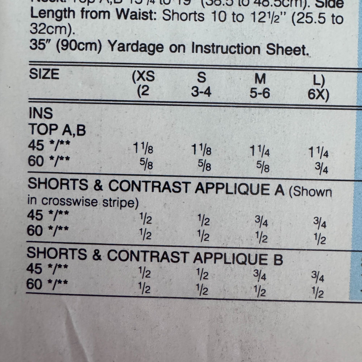 Butterick Sewing Pattern 6894 Childrens Top Shorts Kids Summer Outfit Easy 2-6X Uncut 1990s Vintage