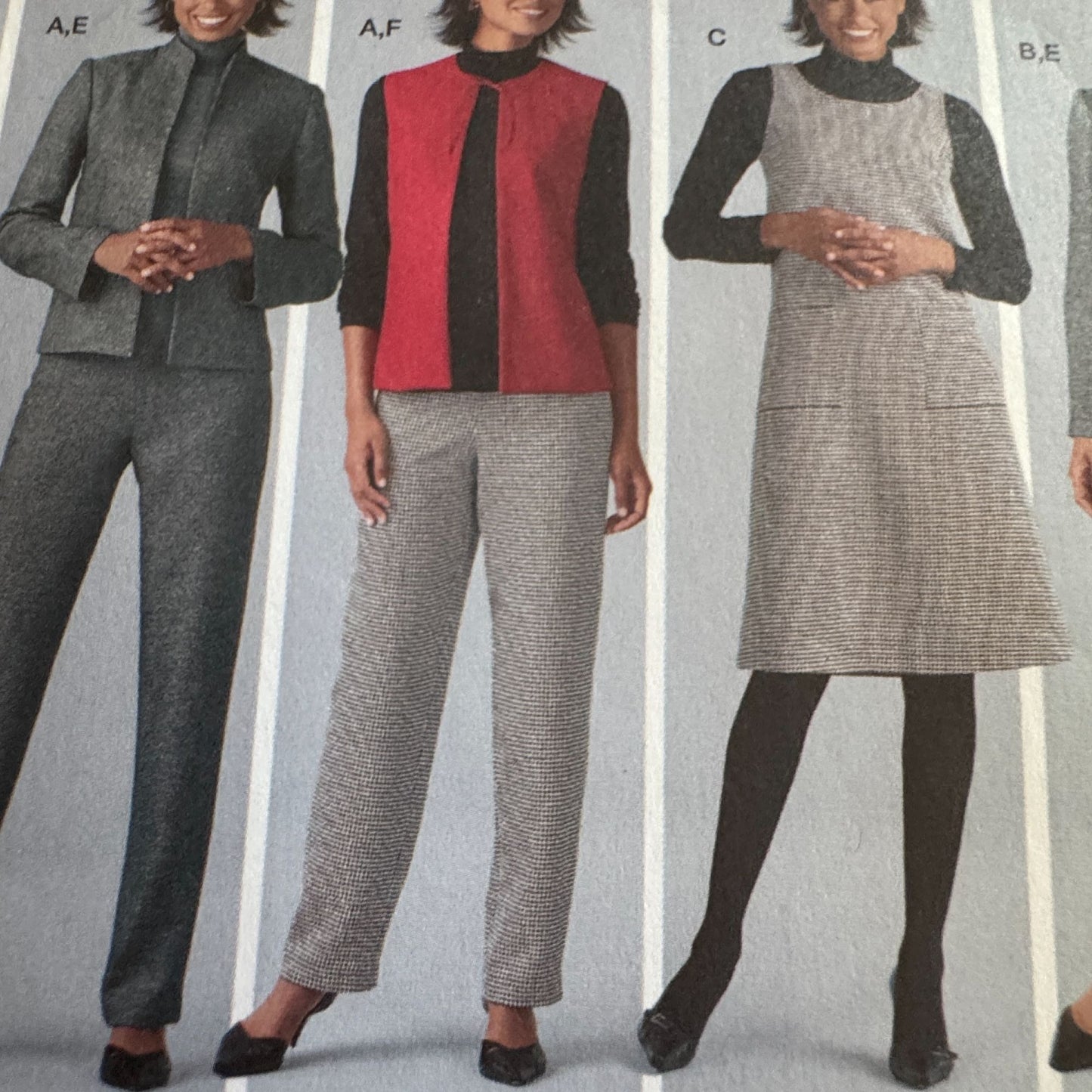 Simplicity Sewing Pattern 4789 Womens Wardrobe Pants Vest Jacket Jumper 20W-28W