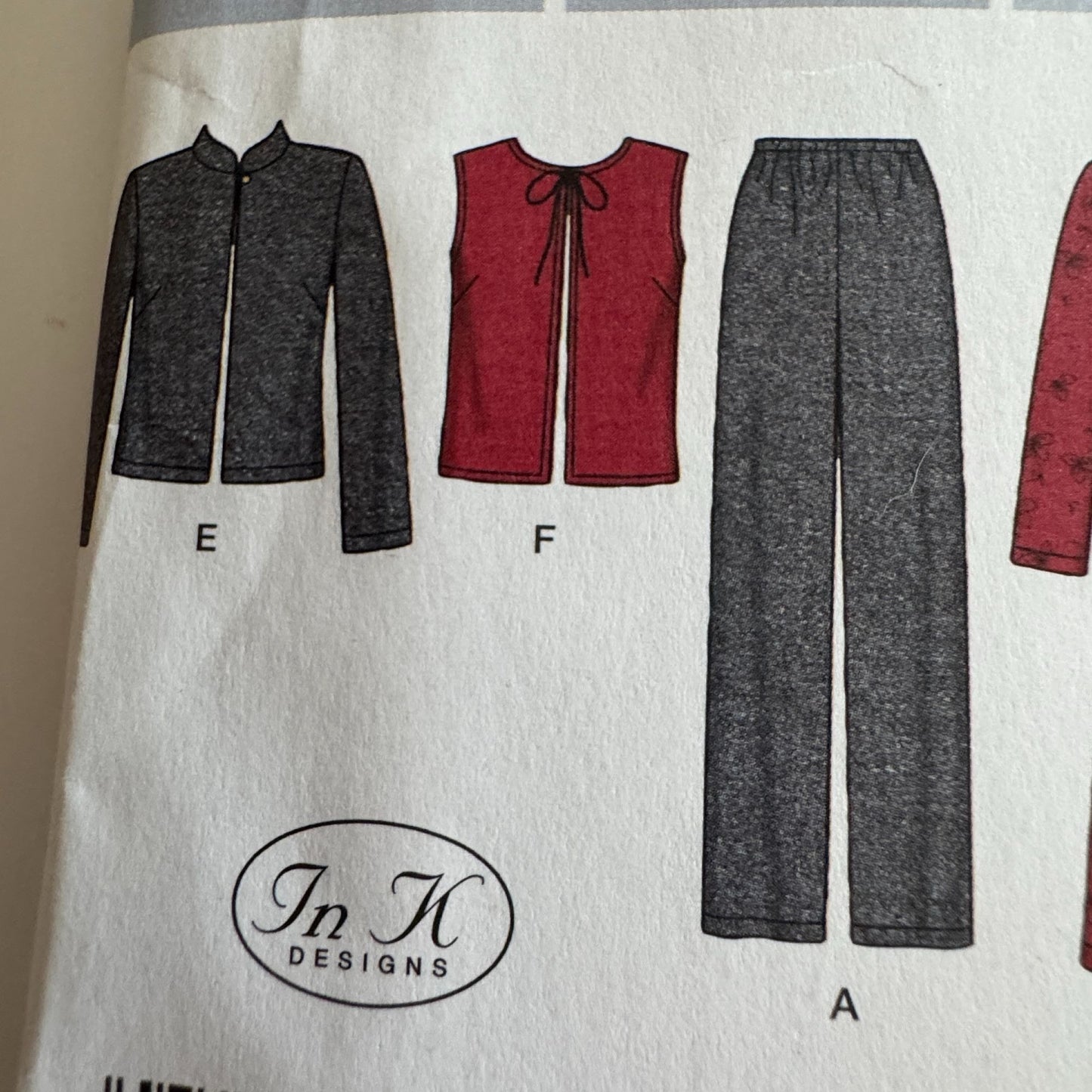 Simplicity Sewing Pattern 4789 Womens Wardrobe Pants Vest Jacket Jumper 20W-28W