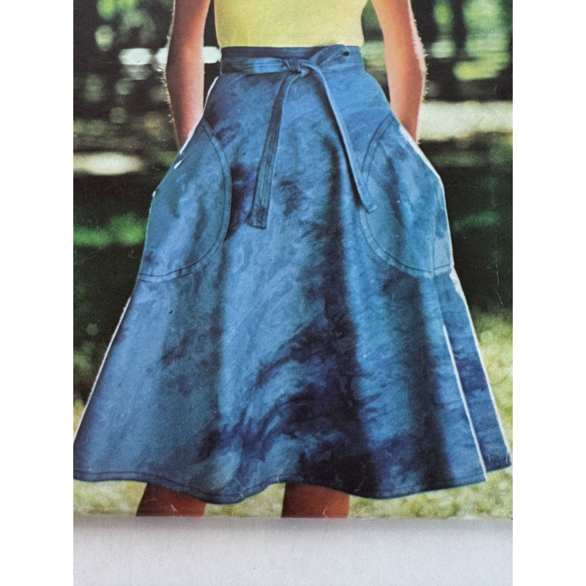 Butterick Sewing Pattern 5758 Flared Skirt Pockets Vintage Waist 26.5 inch Uncut