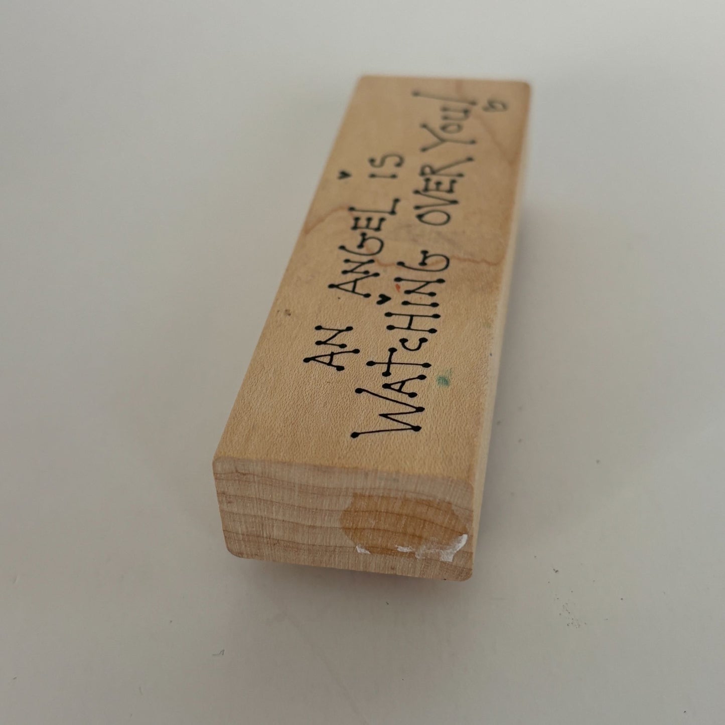 Judith Rubber Stamp Angel is Watching Over You Christian Sentiment Card Making