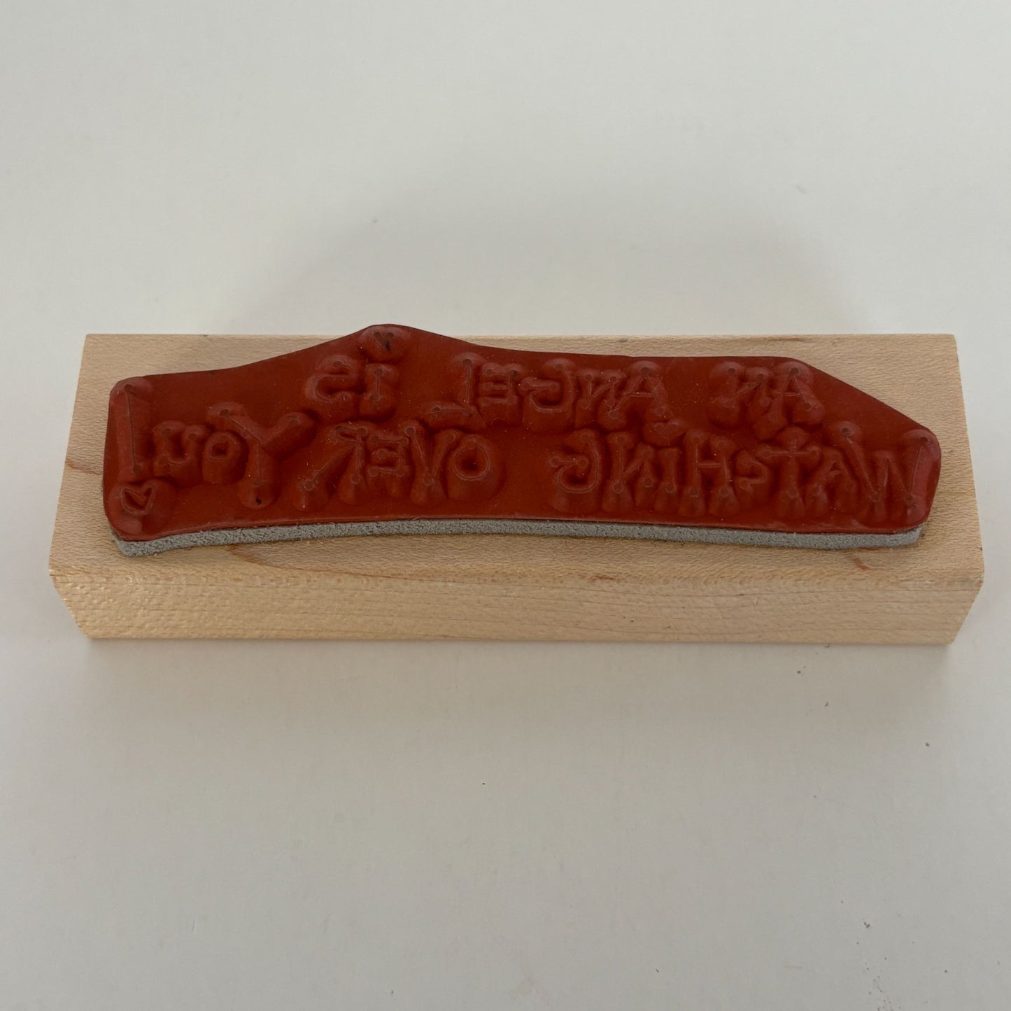 Judith Rubber Stamp Angel is Watching Over You Christian Sentiment Card Making