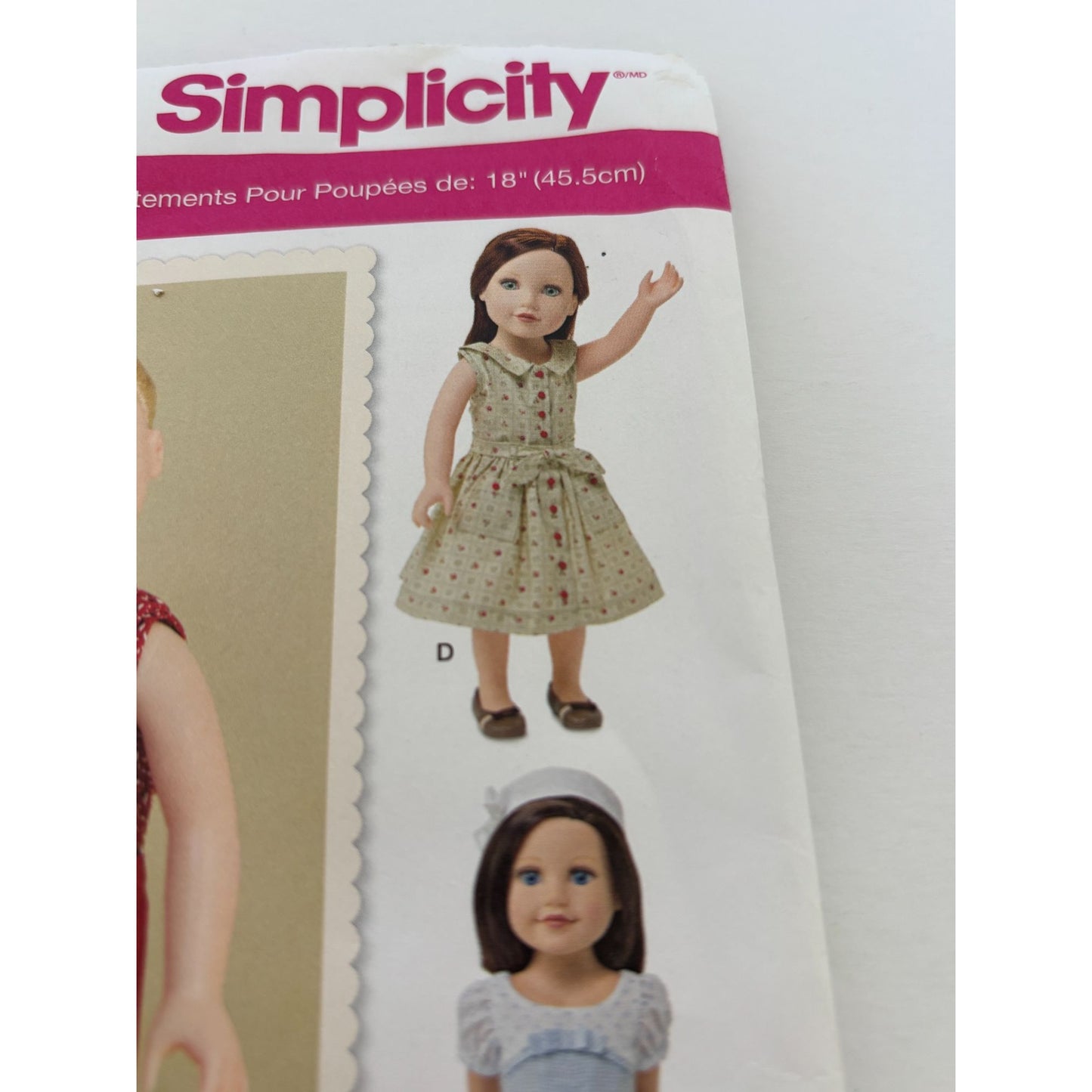 Simplicity Sewing Pattern 1086 18 Inch Doll Clothes Clothing Dress Pants Top UC