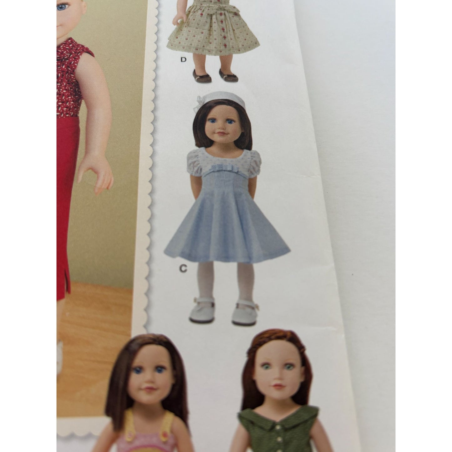 Simplicity Sewing Pattern 1086 18 Inch Doll Clothes Clothing Dress Pants Top UC