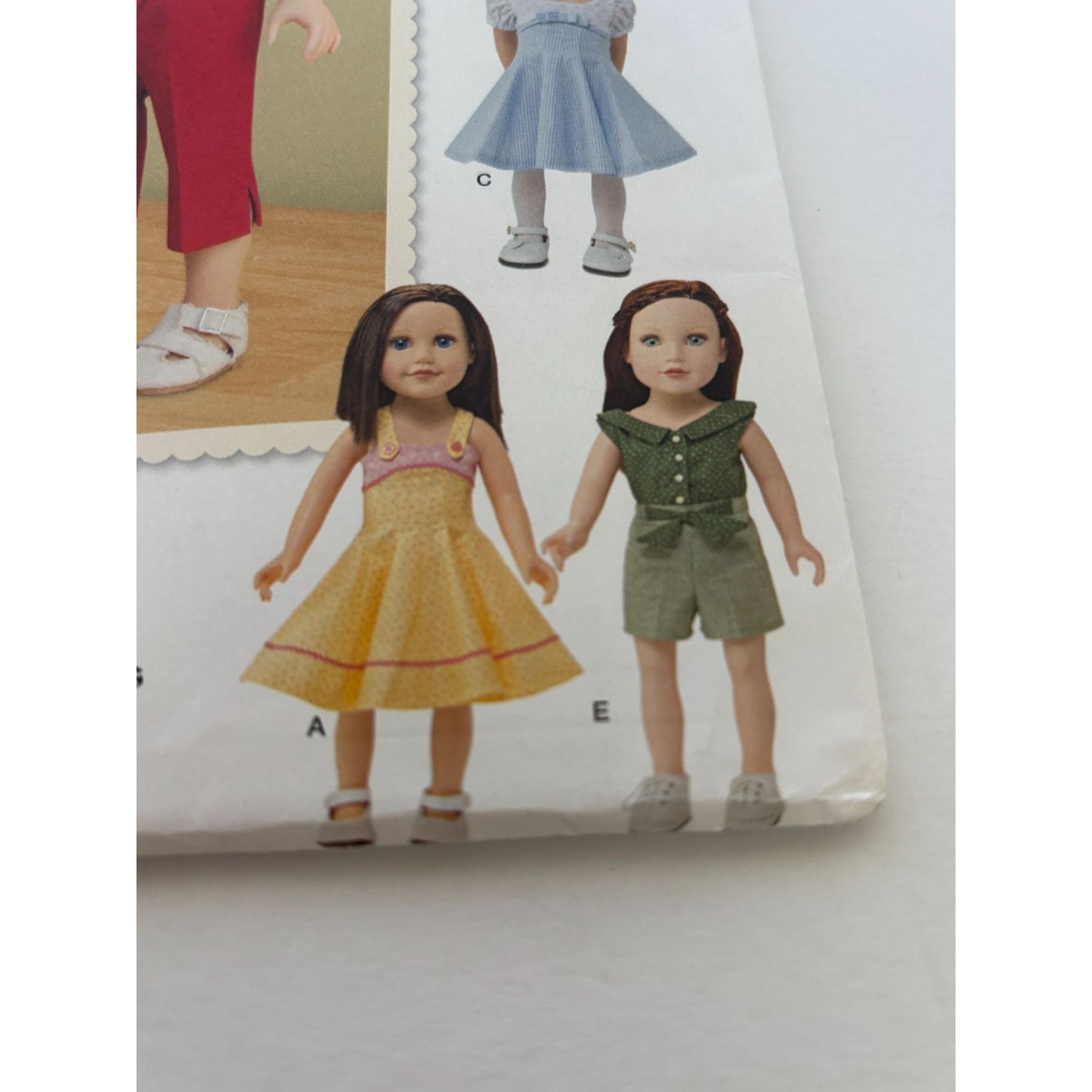 Simplicity Sewing Pattern 1086 18 Inch Doll Clothes Clothing Dress Pants Top UC