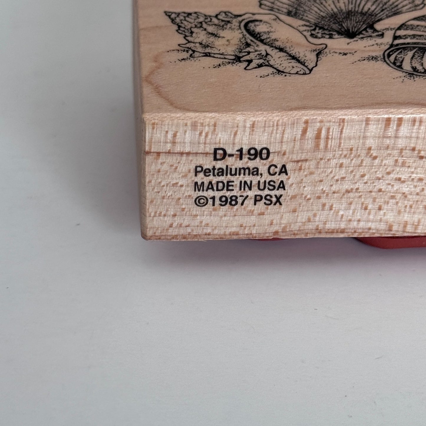 PSX Rubber Stamp Seashells Beach Vacation Summer Conch Shell Trio Seashore D-190 Coastal Nautical