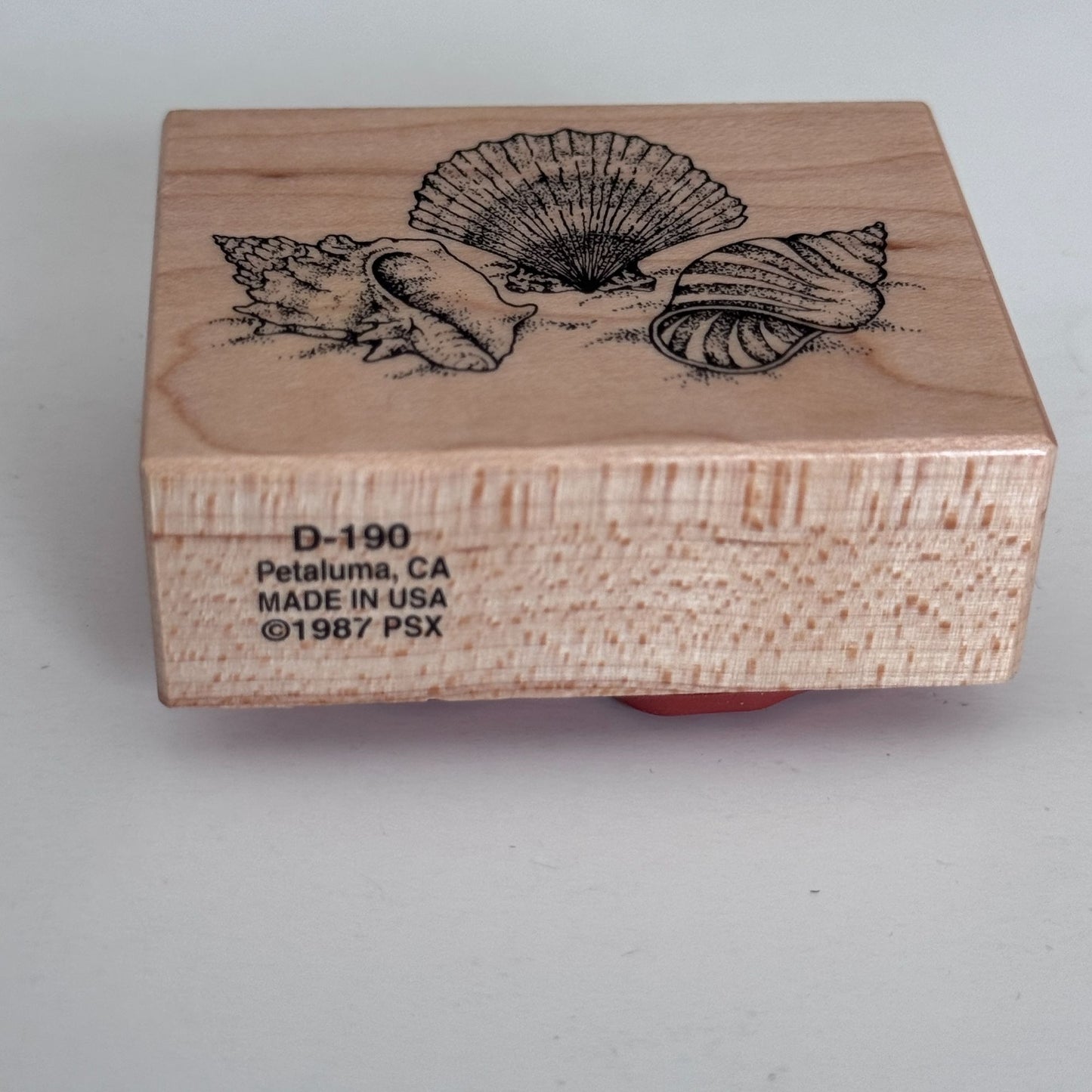 PSX Rubber Stamp Seashells Beach Vacation Summer Conch Shell Trio Seashore D-190 Coastal Nautical