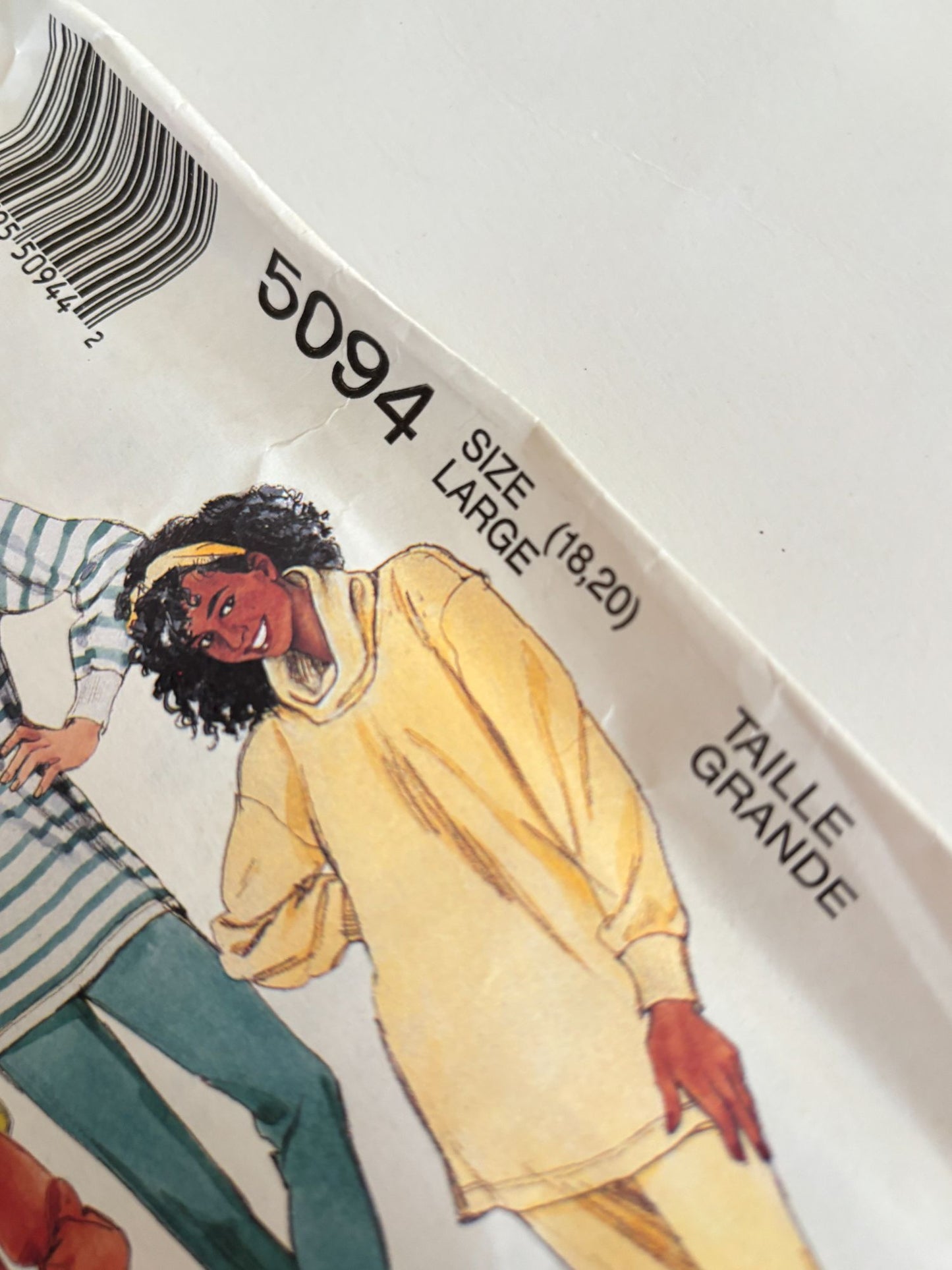 McCalls Sewing Pattern 5094 Loose Fitting Pullover Top Shirt Pants Large 16 18