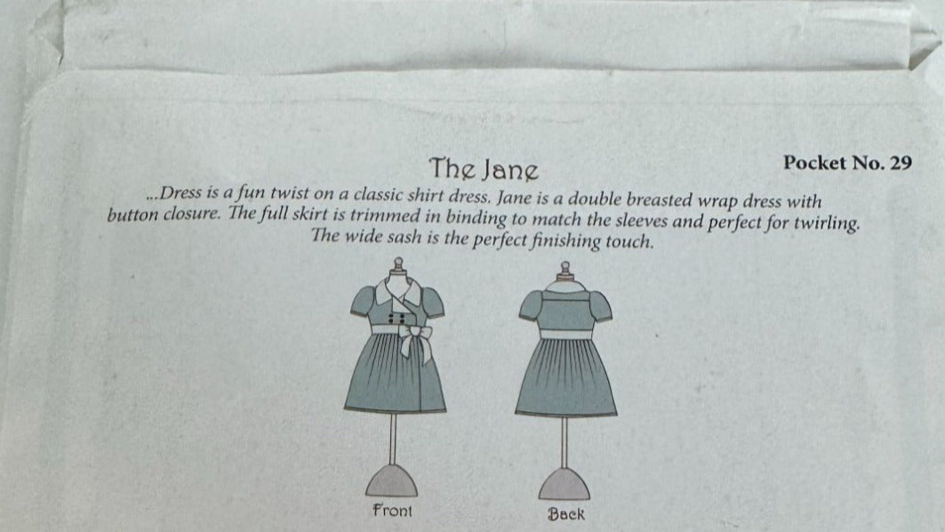 Violette Field Threads Sewing Pattern Jane Double-Breasted Wrap Dress 2T-10 yrs