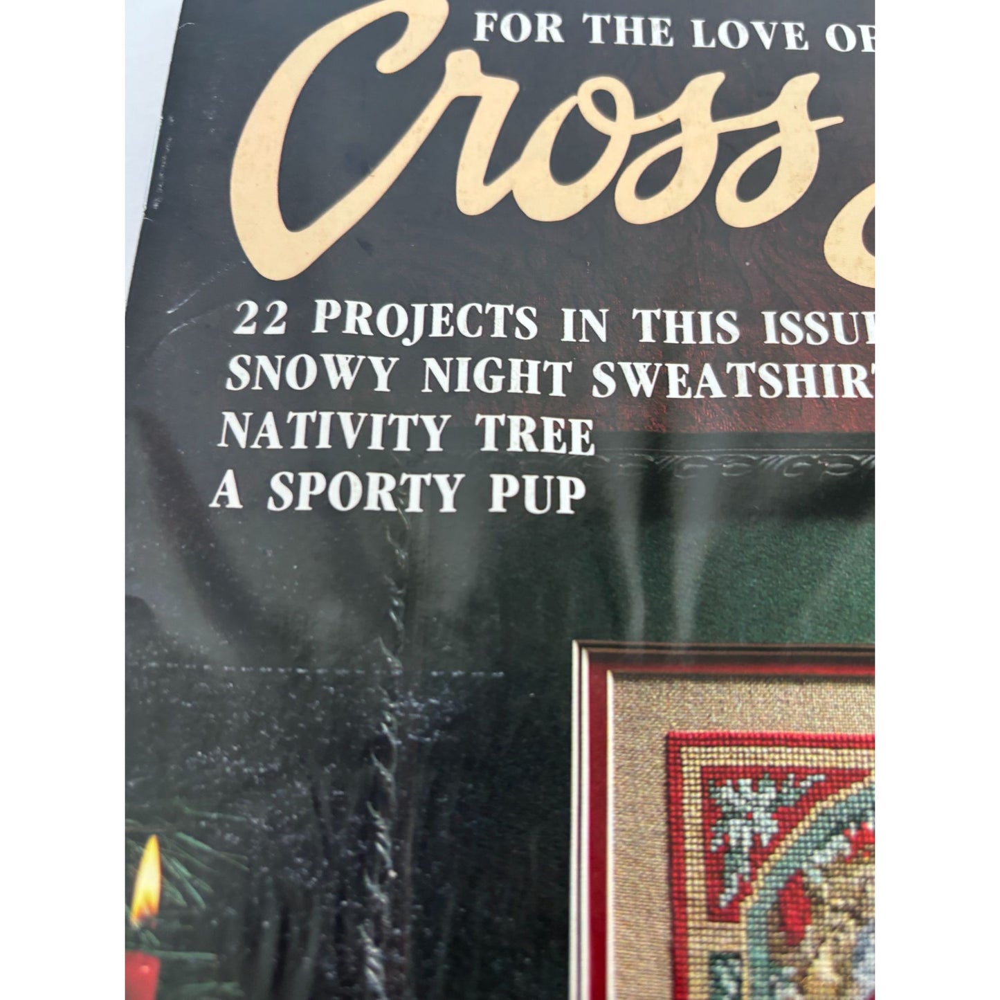 For The Love Of Cross Stitch Magazine November 1991 Nativity Tree Christmas