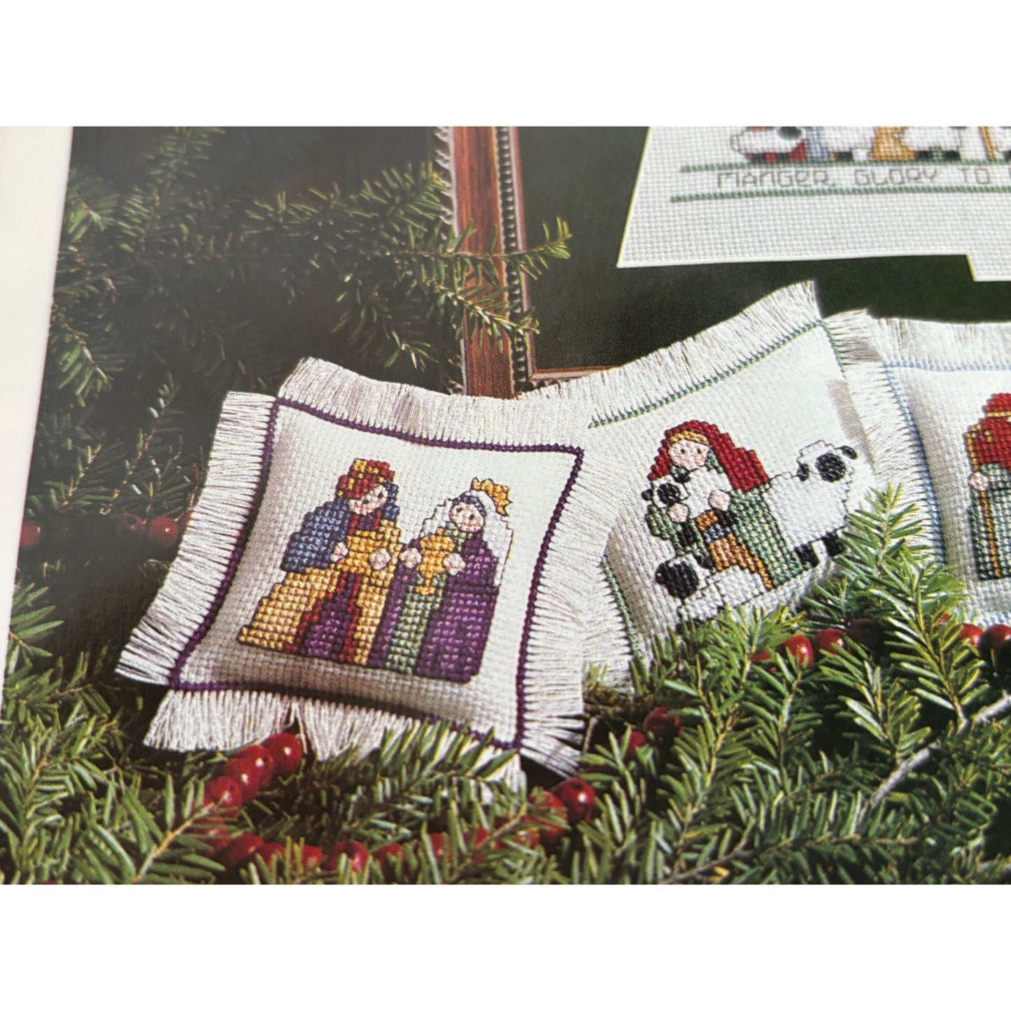 For The Love Of Cross Stitch Magazine November 1991 Nativity Tree Christmas