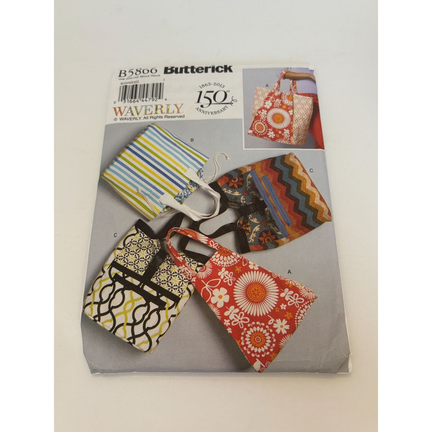 Butterick Sewing Pattern B5866 Car Organizers Trash Bin Seat Back Visor Box UC