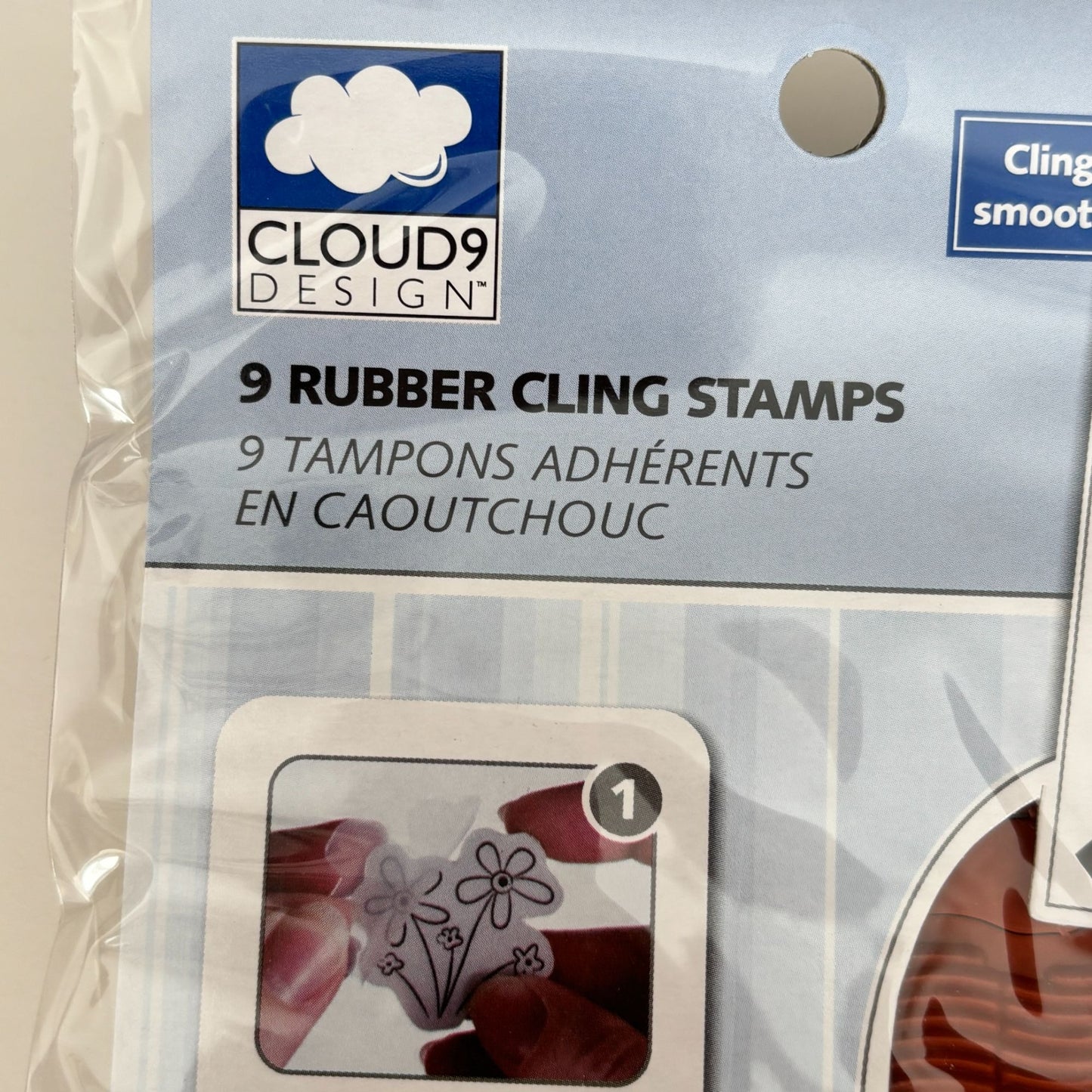 Cloud9 Design Rubber Cling Stamp Set Travel Eiffel Tower Paris Adventure Cardmaking Vintage