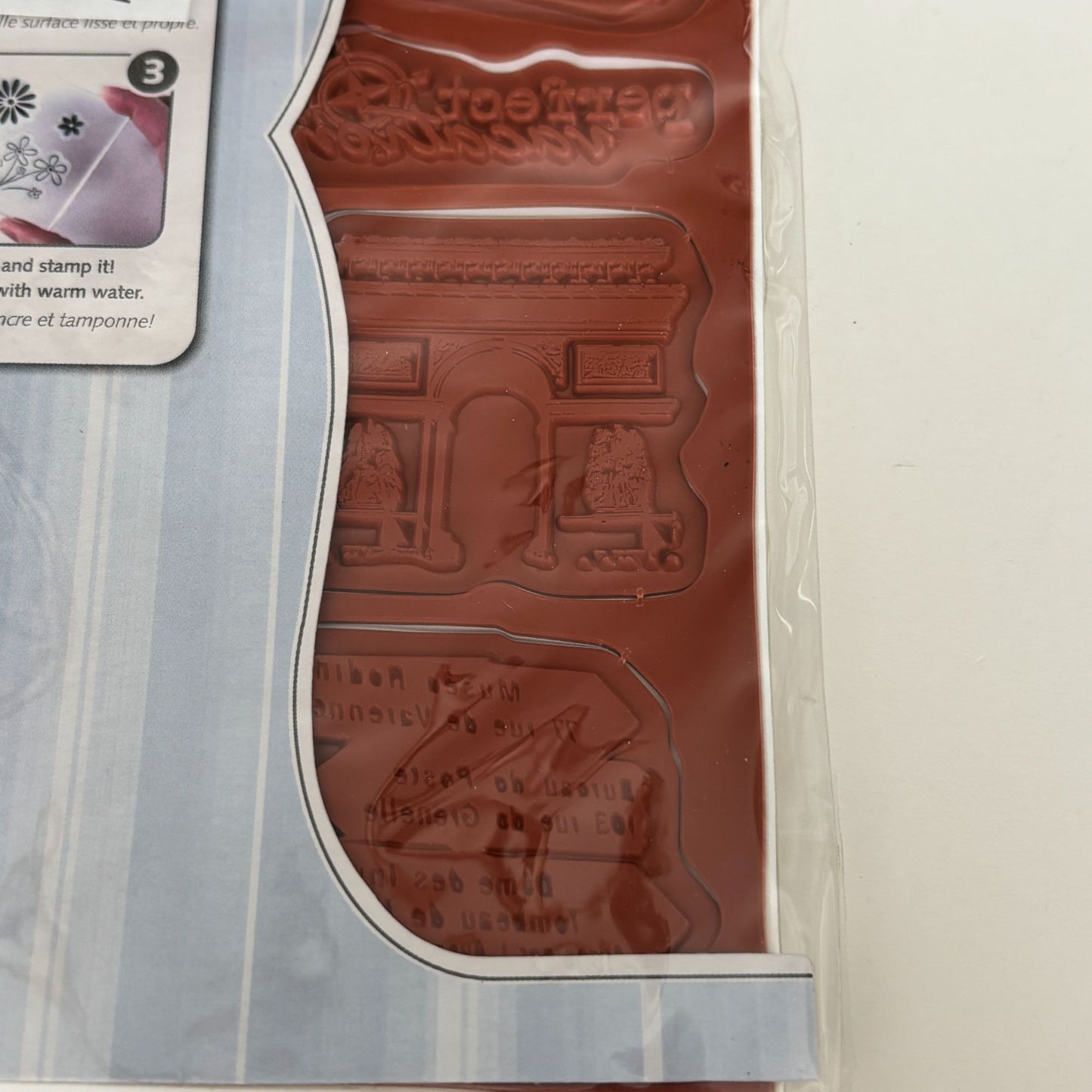 Cloud9 Design Rubber Cling Stamp Set Travel Eiffel Tower Paris Adventure Cardmaking Vintage