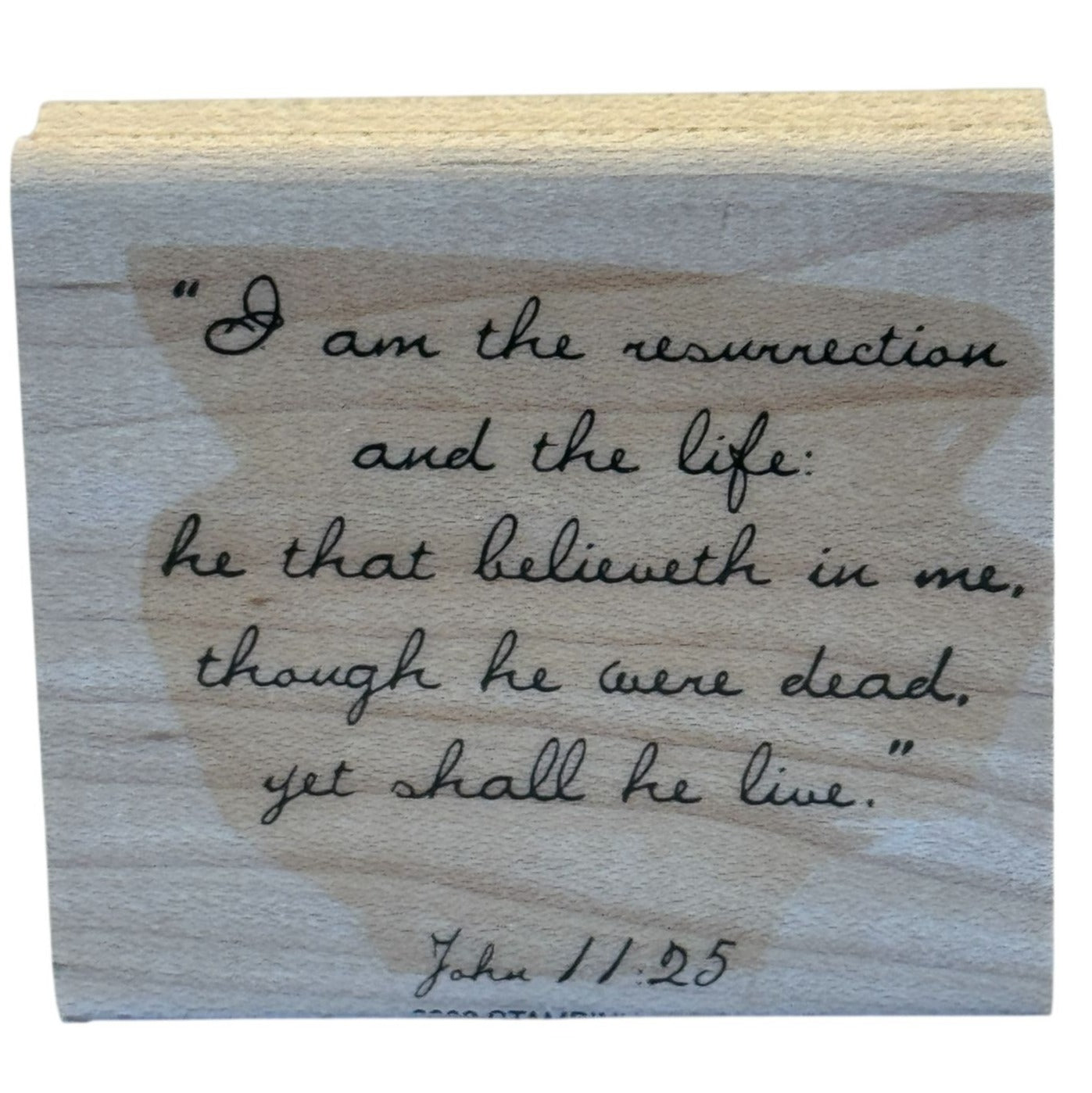 Stampin Up Rubber Stamp Christian Easter Bible Quote Jesus Card Making Words