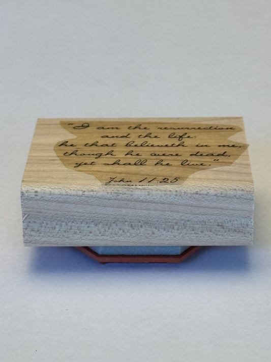 Stampin Up Rubber Stamp Christian Easter Bible Quote Jesus Card Making Words