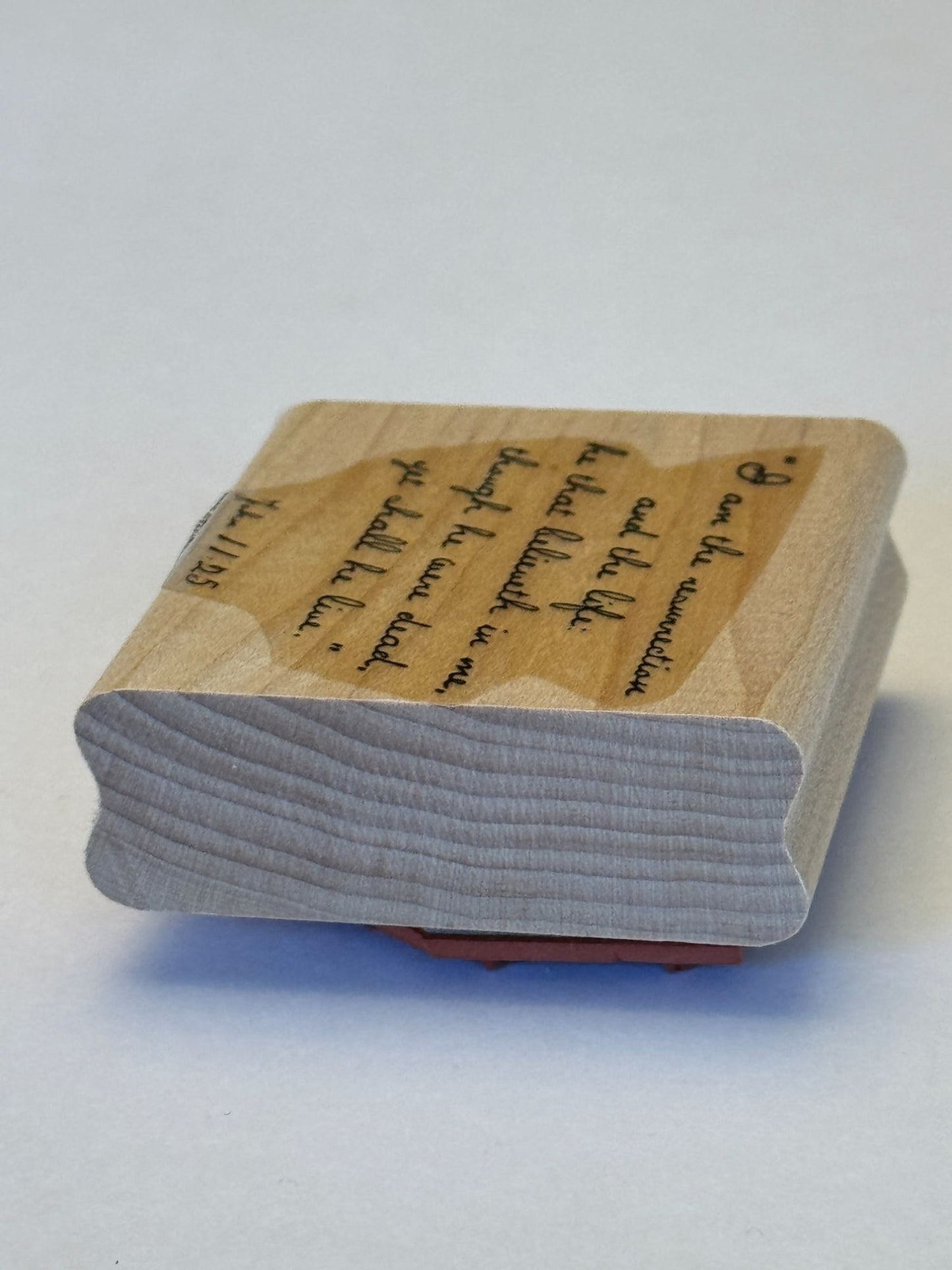 Stampin Up Rubber Stamp Christian Easter Bible Quote Jesus Card Making Words