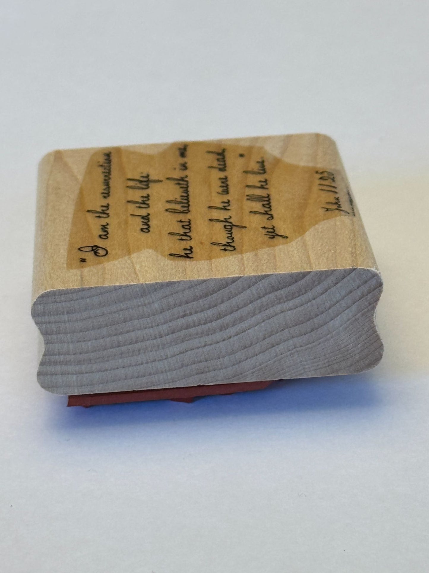 Stampin Up Rubber Stamp Christian Easter Bible Quote Jesus Card Making Words