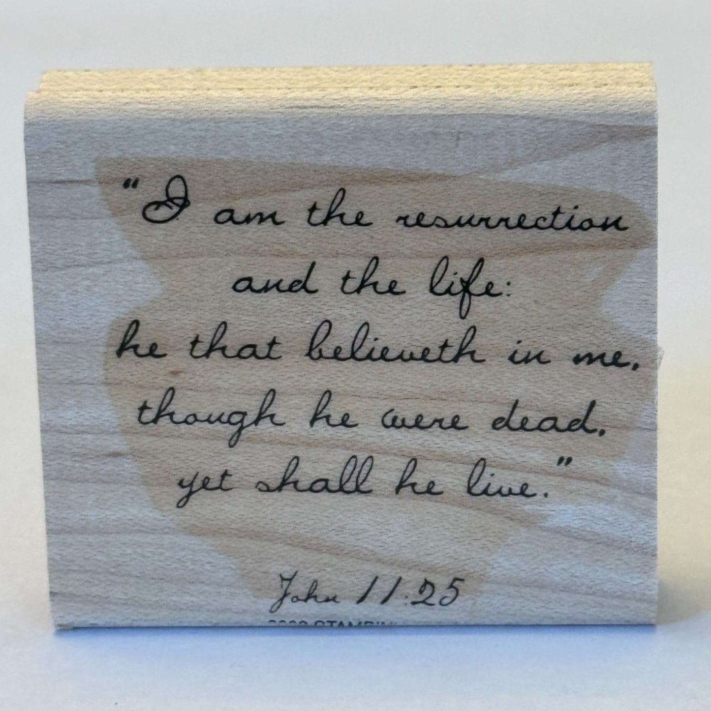Stampin Up Rubber Stamp Christian Easter Bible Quote Jesus Card Making Words