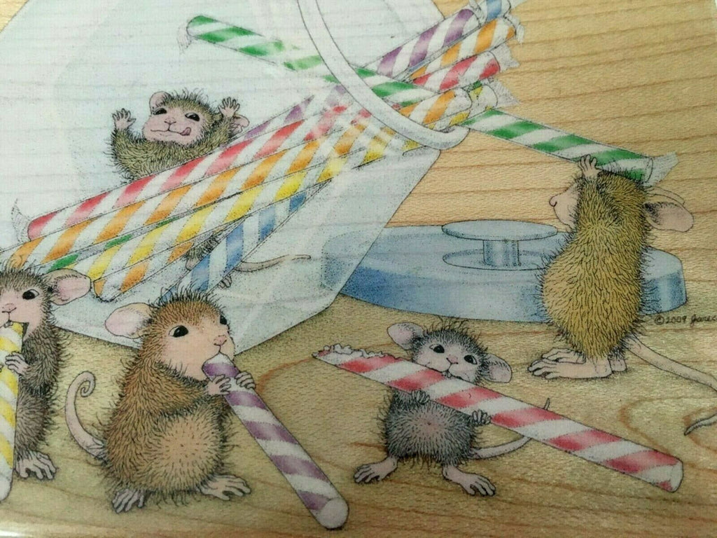 Stampabilities Rubber Stamp Want Candy Now House Mouse Rare Mudpie Muzzy Monica