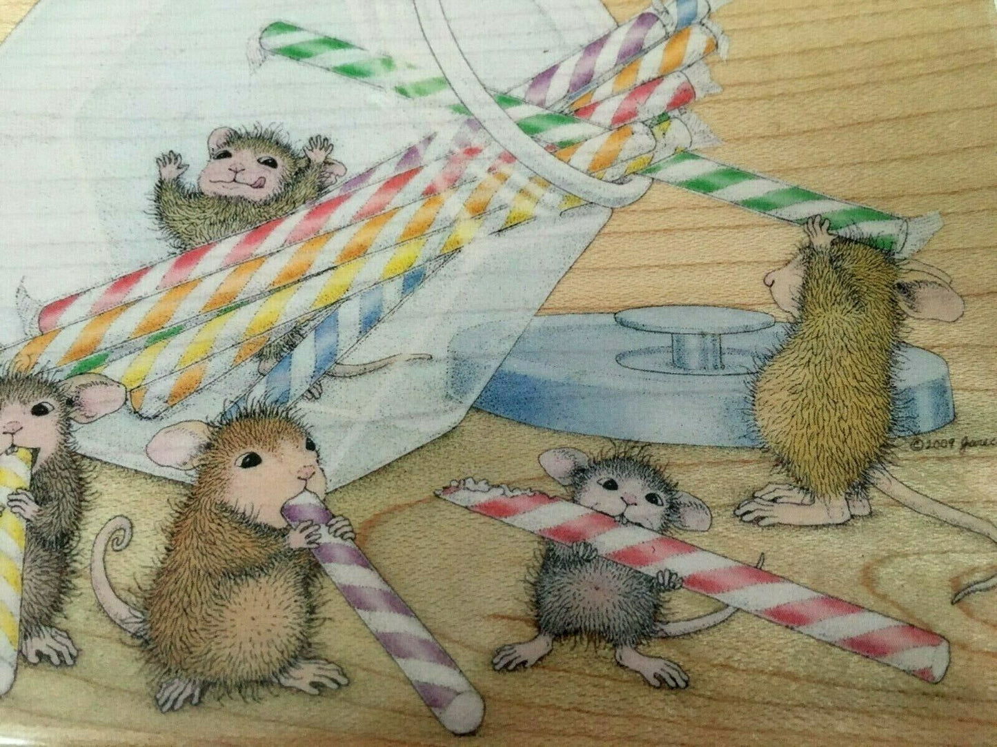 Stampabilities Rubber Stamp Want Candy Now House Mouse Rare Mudpie Muzzy Monica