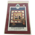 Alma Lynne Applique Quilt Pattern Santa Rudolph Christmas Home Decor 30x 30 Inch