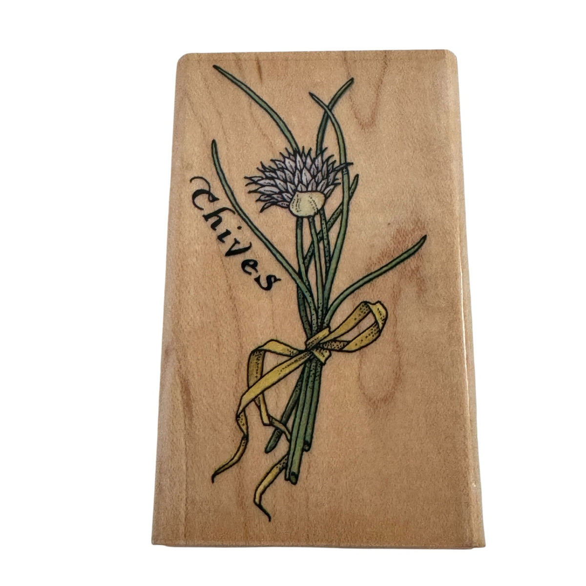 Rubber Stampede Wood Rubber Stamp Chives Herb Plant Bouquet Cooking Onion A2247E