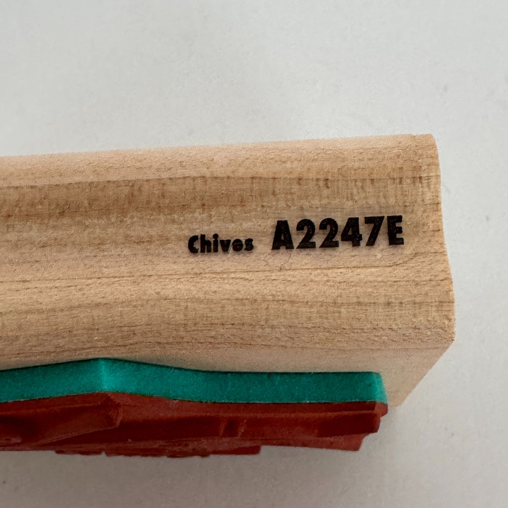 Rubber Stampede Wood Rubber Stamp Chives Herb Plant Bouquet Cooking Onion A2247E