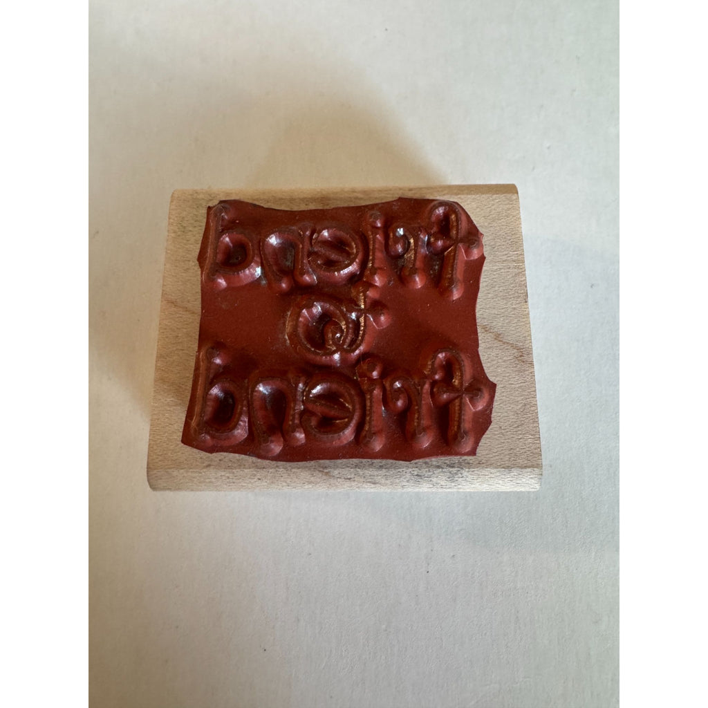 Stampin Up Rubber Stamp Friend to Friend Card Making Sentiment Friendship BFF