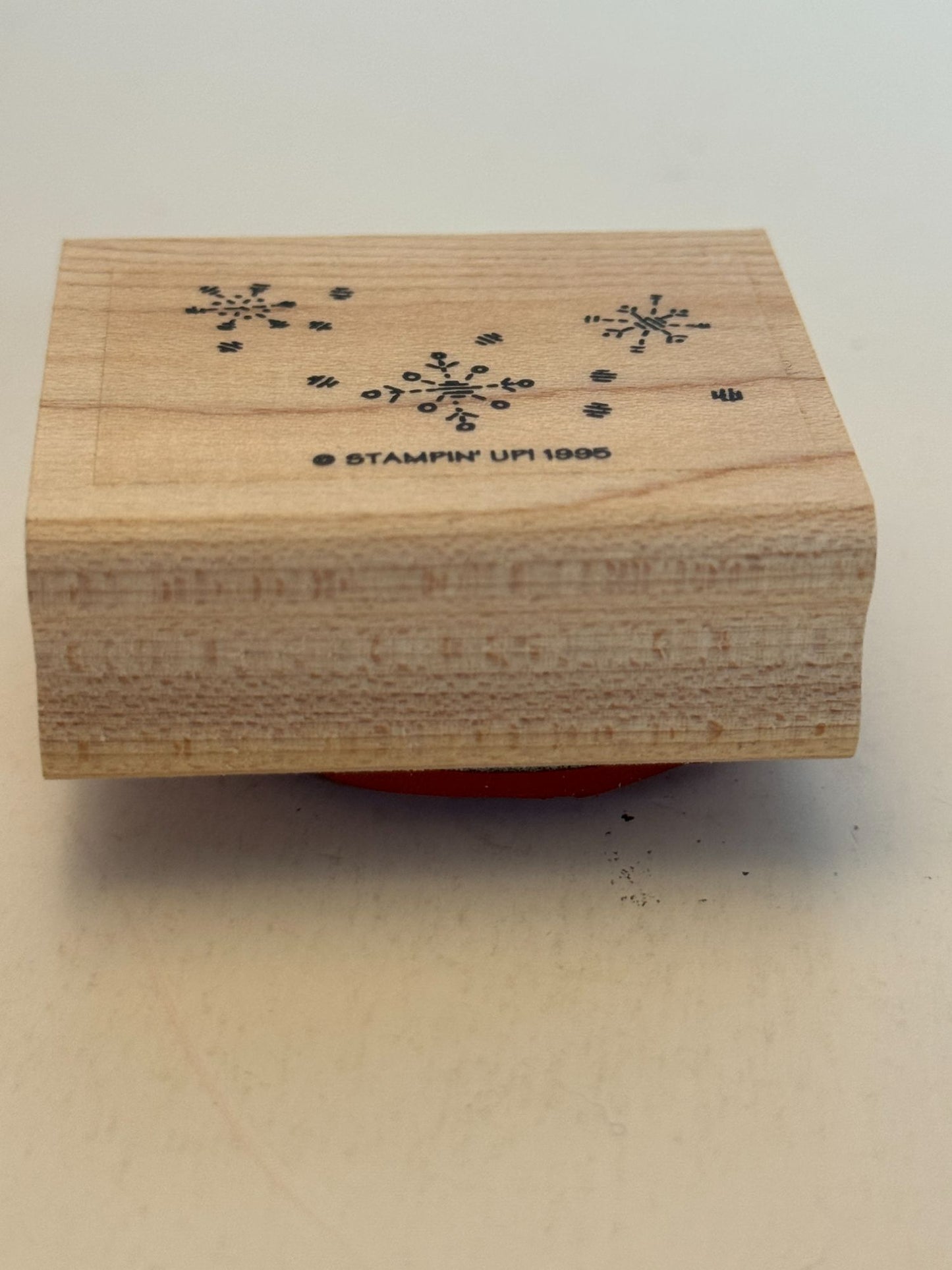 Stampin Up Rubber Stamp Snowflakes Snowing Background Christmas Holidays Winter