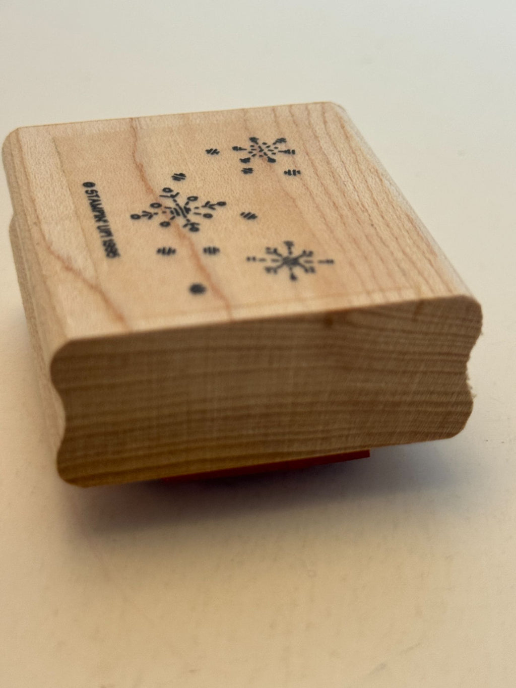 Stampin Up Rubber Stamp Snowflakes Snowing Background Christmas Holidays Winter