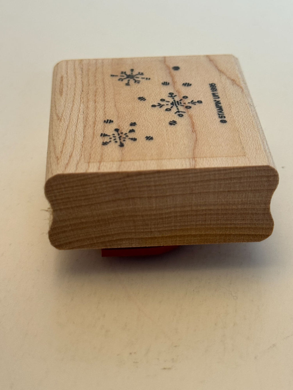 Stampin Up Rubber Stamp Snowflakes Snowing Background Christmas Holidays Winter