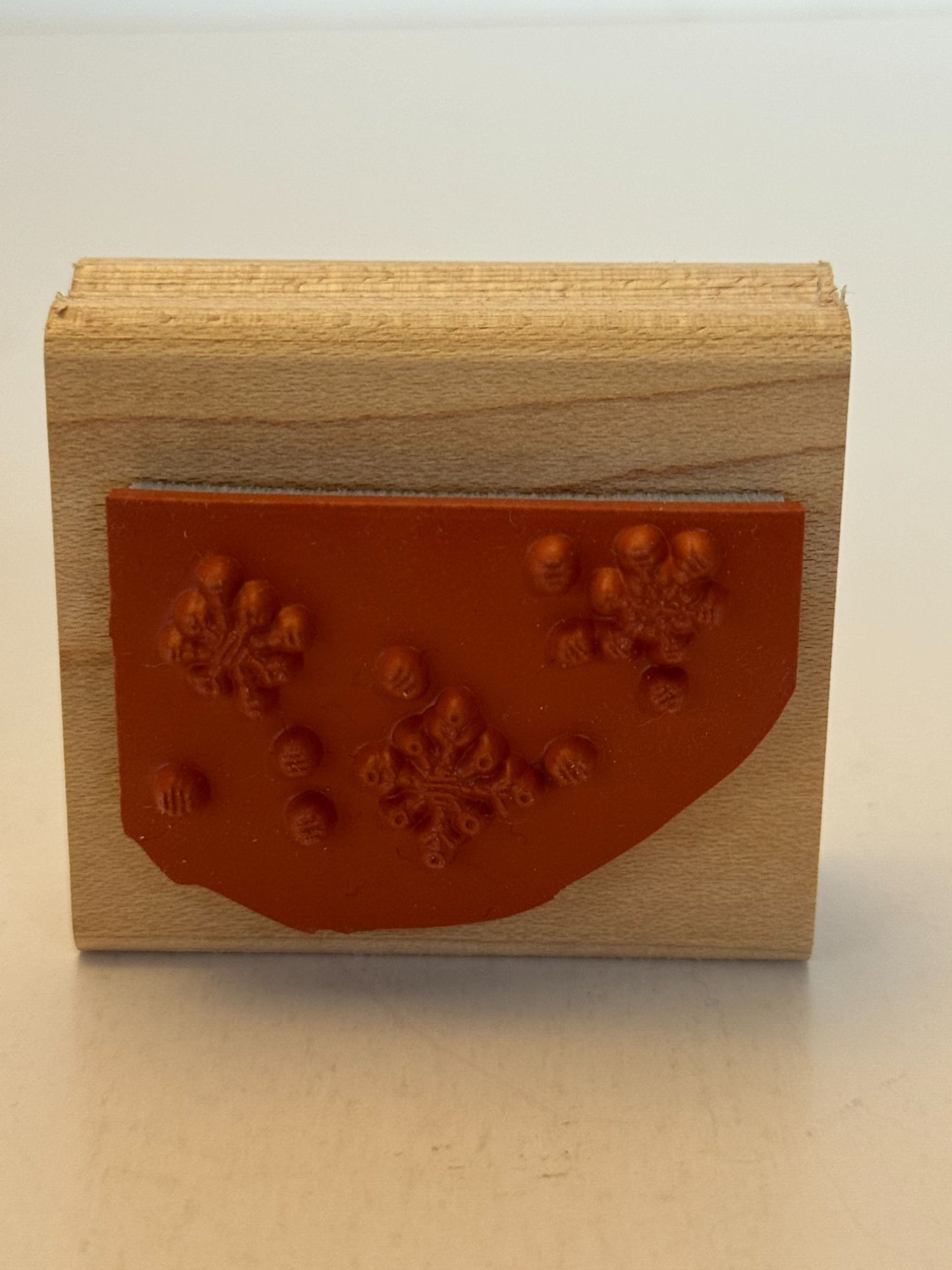 Stampin Up Rubber Stamp Snowflakes Snowing Background Christmas Holidays Winter