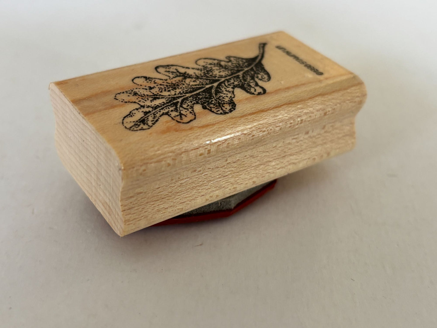 Stampin Up Rubber Stamp Oak Leaf Fall Season Nature Outdoors Craft Card Making