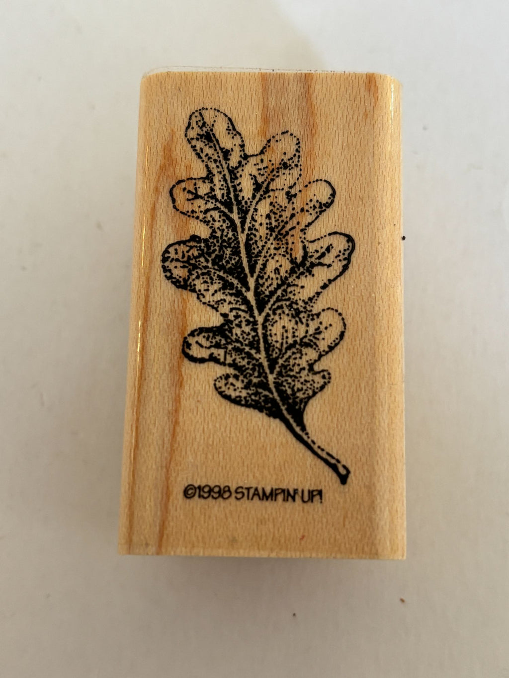 Stampin Up Rubber Stamp Oak Leaf Fall Season Nature Outdoors Craft Card Making
