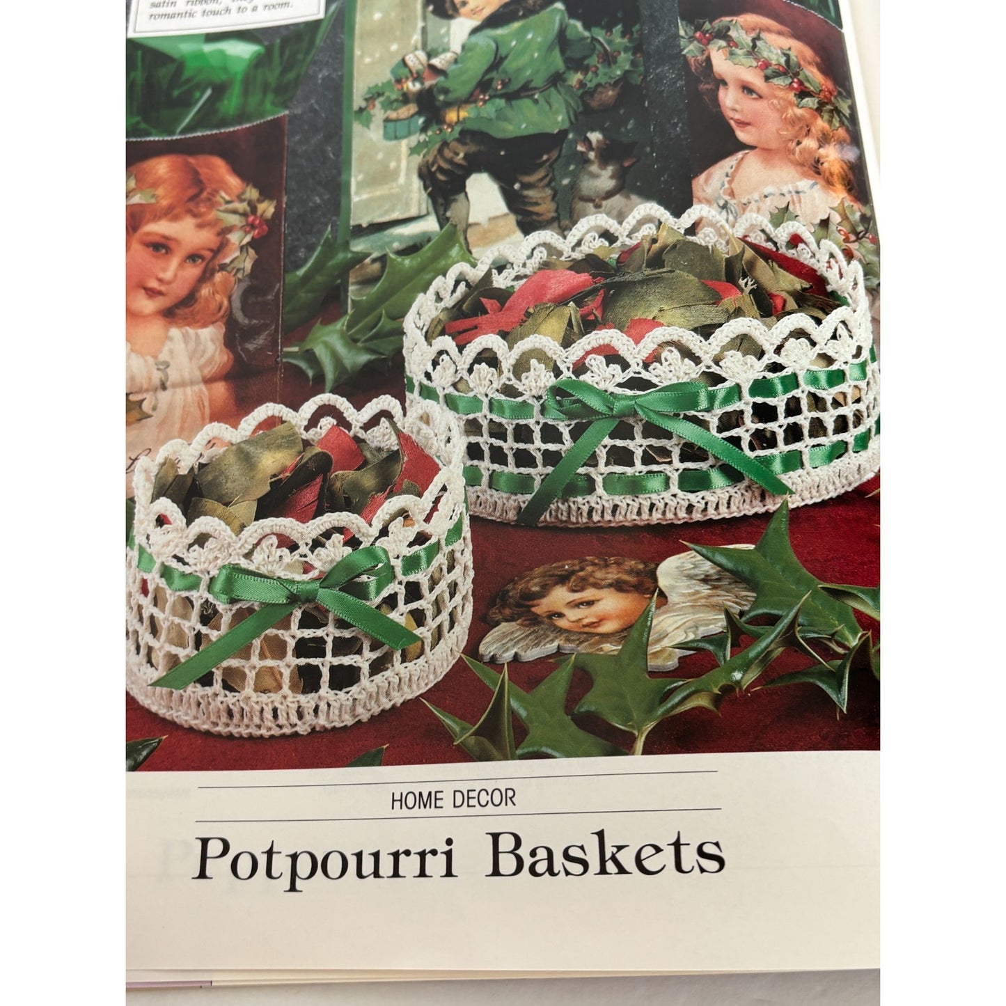 Leisure Arts Magazine Cross Stitch Knitting Patterns Christmas December 1991