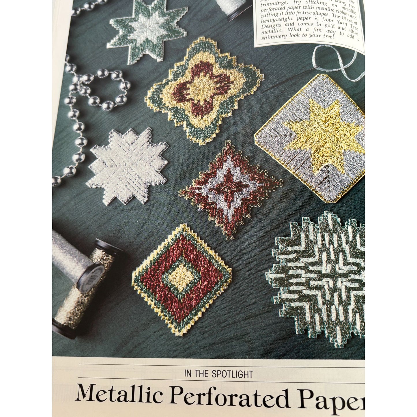 Leisure Arts Magazine Cross Stitch Knitting Patterns Christmas December 1991