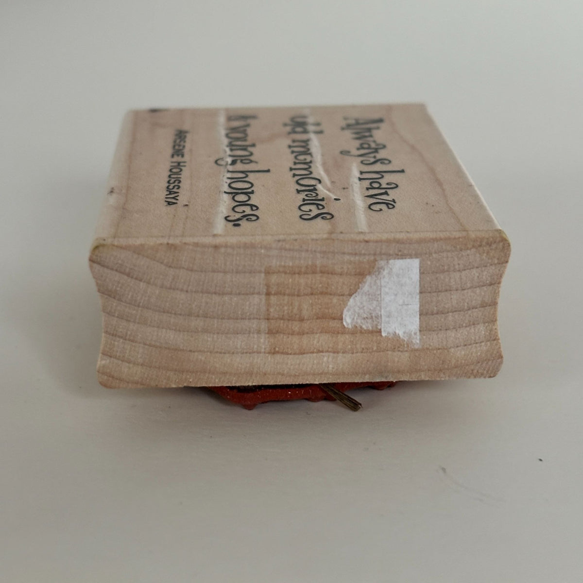 Impression Obsession Rubber Stamp Always Have Old Memories and Young Hopes Quote French Poet